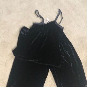 2 Piece Lounge Set by Victoria Secrets Size M/M Black NWT